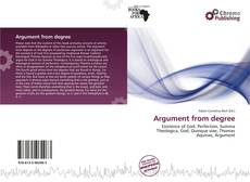Обложка Argument from degree