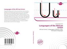 Copertina di Languages of the African Union