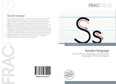 Portada del libro de Kavalan language