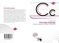 Portada del libro de Korandje language