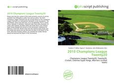 2010 Champions League Twenty20 kitap kapağı