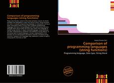 Portada del libro de Comparison of programming languages (string functions)