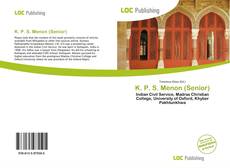 Bookcover of K. P. S. Menon (Senior)