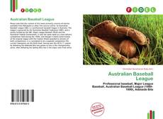 Portada del libro de Australian Baseball League