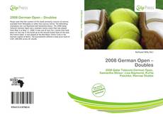 Buchcover von 2008 German Open – Doubles