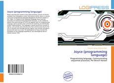 Bookcover of Joyce (programming language)