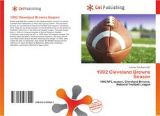 Capa do livro de 1992 Cleveland Browns Season 