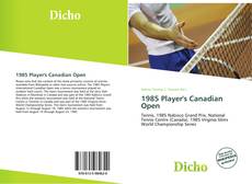 Buchcover von 1985 Player's Canadian Open