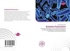 Capa do livro de Embolie Pulmonaire 