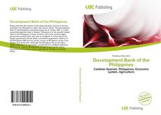 Capa do livro de Development Bank of the Philippines 