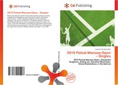 Capa do livro de 2010 Polsat Warsaw Open – Singles 