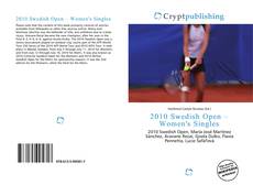 Обложка 2010 Swedish Open – Women's Singles