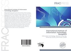 Bookcover of International Institute of Information Technology, Bangalore