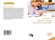 Buchcover von Barker College