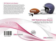 Capa do livro de 1937 Detroit Lions Season 