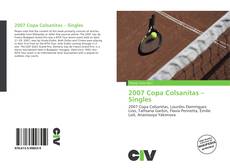 Portada del libro de 2007 Copa Colsanitas – Singles