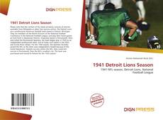 Bookcover of 1941 Detroit Lions Season