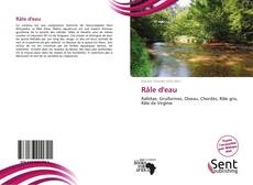 Râle d'eau kitap kapağı