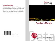 Amadou & Mariam kitap kapağı