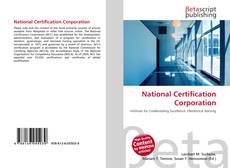 Bookcover of National Certification Corporation