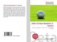 Borítókép a  2002–03 Real Madrid C.F. Season - hoz