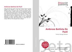 Borítókép a  Ambrose Battista De Paoli - hoz