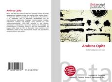 Couverture de Ambros Opitz