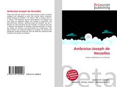 Couverture de Ambroise-Joseph de Herzelles