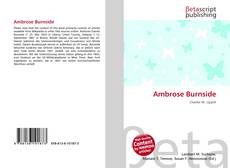 Copertina di Ambrose Burnside