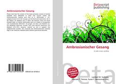 Copertina di Ambrosianischer Gesang