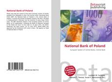 Bookcover of National Bank of Poland