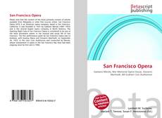 Bookcover of San Francisco Opera