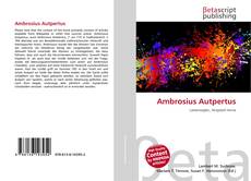 Capa do livro de Ambrosius Autpertus 