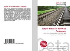 Bookcover of Upper Hessian Railway Company