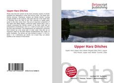Capa do livro de Upper Harz Ditches 