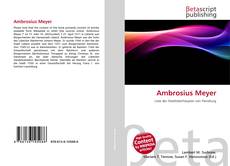 Capa do livro de Ambrosius Meyer 
