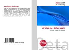 Capa do livro de Ambrosius Lobwasser 