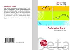 Capa do livro de Ambrosius Blarer 