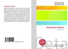 Capa do livro de Ambrosius Bruns 