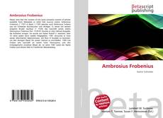 Buchcover von Ambrosius Frobenius