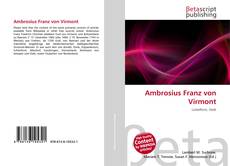 Bookcover of Ambrosius Franz von Virmont