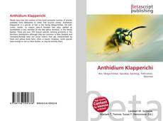 Buchcover von Anthidium Klapperichi