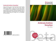 Обложка Ambrozij Andrew Senyshyn
