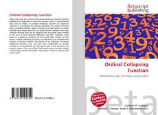 Capa do livro de Ordinal Collapsing Function 