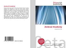Обложка Ambrož Hradecký