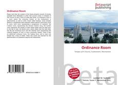 Bookcover of Ordinance Room
