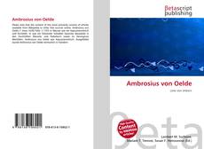 Bookcover of Ambrosius von Oelde