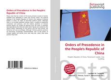 Bookcover of Orders of Precedence in the People's Republic of China