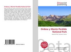 Bookcover of Ordesa y Monte Perdido National Park