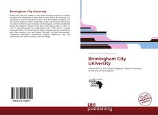 Bookcover of Birmingham City University